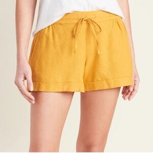 Linen Blend Shorts L